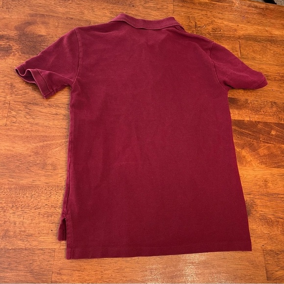 Boys Polo Ralph Lauren maroon polo 100% cotton shirt size medium 10-12 - Picture 3 of 4